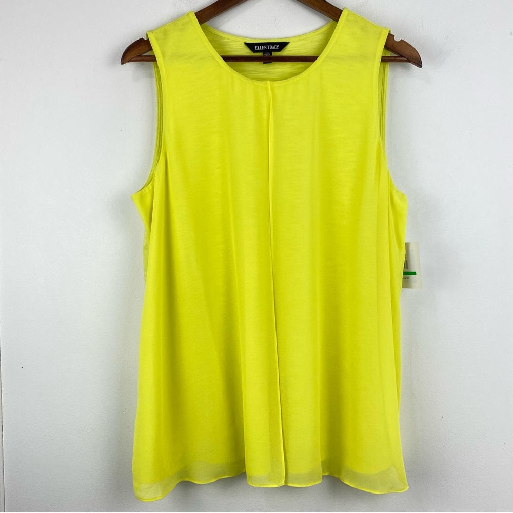 Eileen Fisher Women's Yellow Sleeveless Top